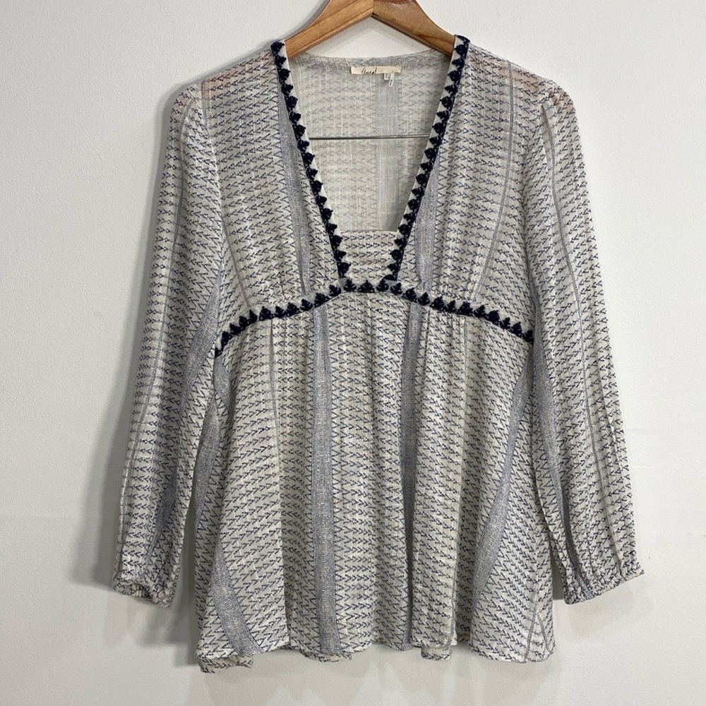 Floreat Cotton Gauzy Blouse Fit & Flare Women's 2